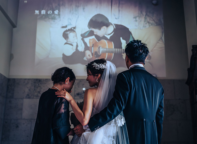 結婚式の写真